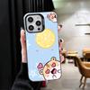 Мультяшный милый хомяк, мягкий чехол для телефона для iPhone 15 16 17 Pro Max 17Air 16E 14 Plus 13 12 Mini, противоударная задняя крышка