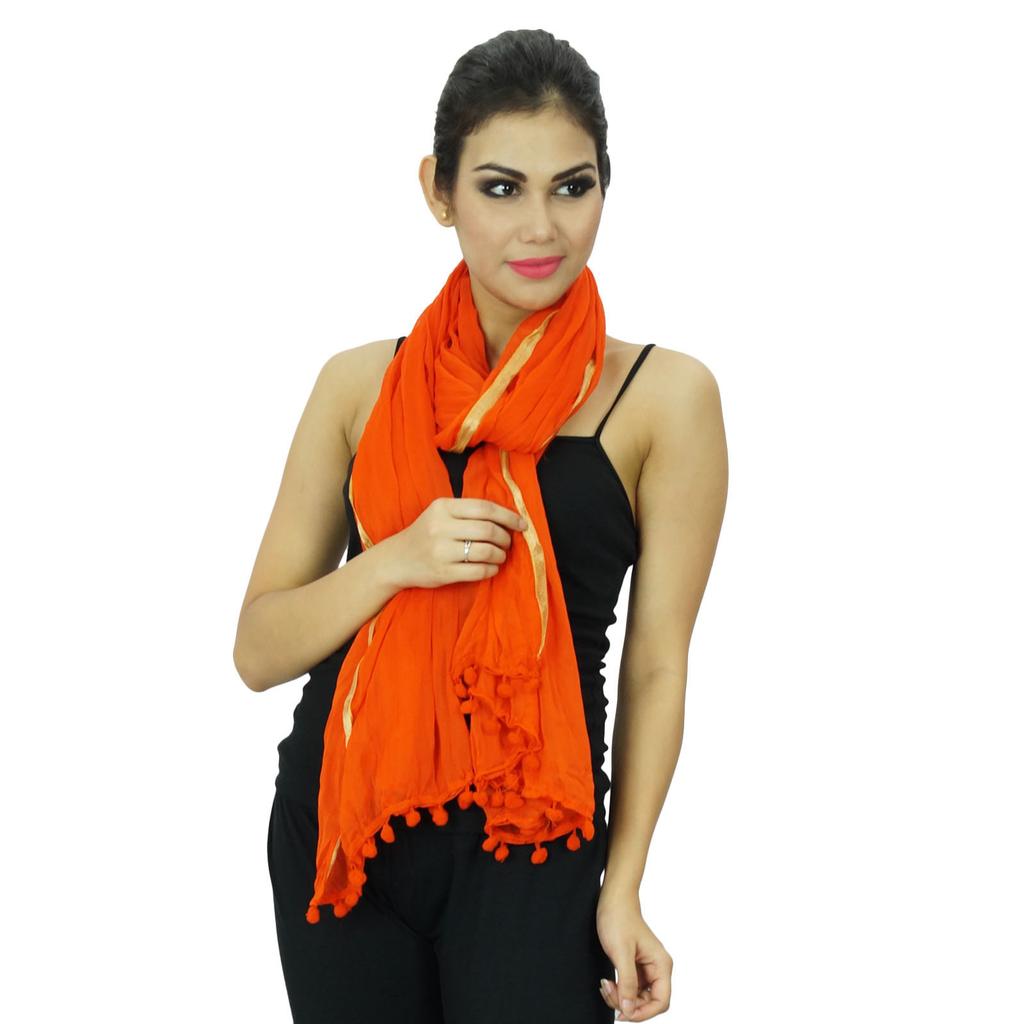 Шарфы из шифоновой смеси, женская одежда, палантин, накидка на шею, длинный подарок Dupatta для