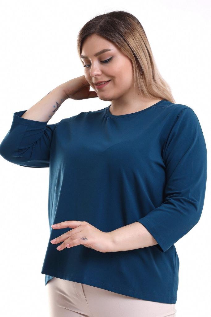 Женская блузка большого размера Блузка больших размеров с рукавом три четверти