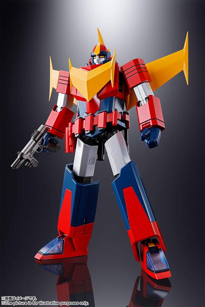 TAMASHII NATIONS Chogokin Damashii Invincible Super Robot Zambot 3 Zambo Ace 180mm ABS PVC Painted Action Figure GX-81 Approx. Die-cast & &
