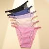 3PCS Sexy High Cut Breathable Panties V Waist Women Briefs Seamless Adjustable Strap Bikini Underwear for Women