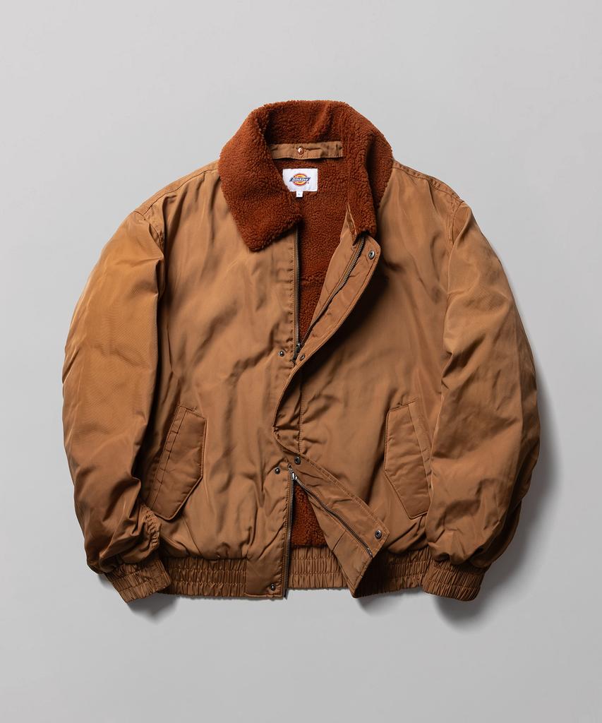 Dickies Нейлоновая бомбер-куртка с искусственным мехом, цвет верблюжий