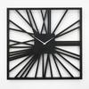 Loft square wall clock 80cm black