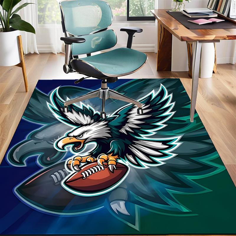 Philadelphia Polyester Carpet, Soft Indoor Mat for Office Chair, Living Room, Computer Desk - Decorative Home Office Rug Design