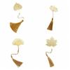 Tassels Metal Bookmark Lotus Flower Book Clip Hollowed Out Bookmark  School Office Supplies