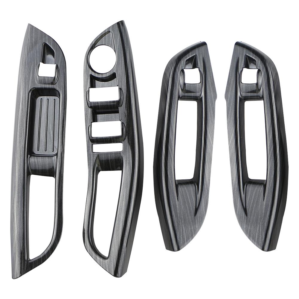 For Ford Focus 3 MK3 2015 2016 2017 2018 LHD Door Window Lifter Panel Frame Decoration Cover Trim Sticker Interior Accessories