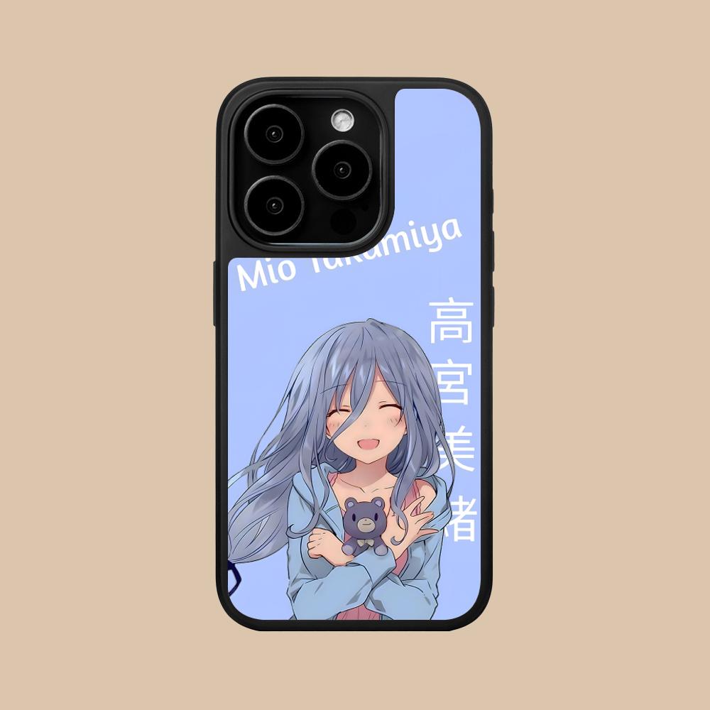 Date a Live Mio Takamiya Matte Surface Mobile Phone Case for iPhone 17 16 15 14 13 12 11 Air Pro Max Plus Colorful Cover
