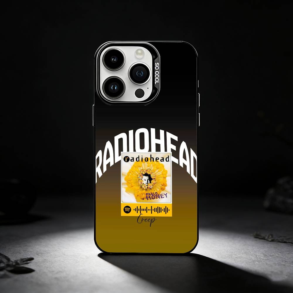 Классический чехол для телефона R-Radiohead Rap Band для iPhone 17,16,15,14,13,12,11 Plus,Pro Max,XS,Цветной серебристый чехол для телефона