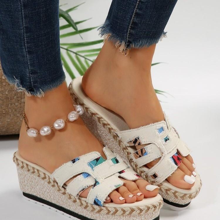 Новые стильные женские низкие сандалии женские кожаные бархатные туфли на низком каблуке замшевые резиновые ажурные флоковые базовые бархатные туфли низкие сандалии