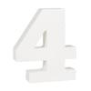 Number - Rayher - 4 - White MDF - 11 Cm - Wall Decoration - Interior
