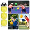Silent Pickleball Balls 3X Silent Pickleballs for Practice 74mm Quite Warm Up Pickleball Drills Soft Hollow Pickle Ball for home