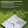 Retractable Pergola Cover, 2.55 x 2.5 m Replacement Canopy Fabric for 3 x 3 m Frame, Roof Top Only, Brown