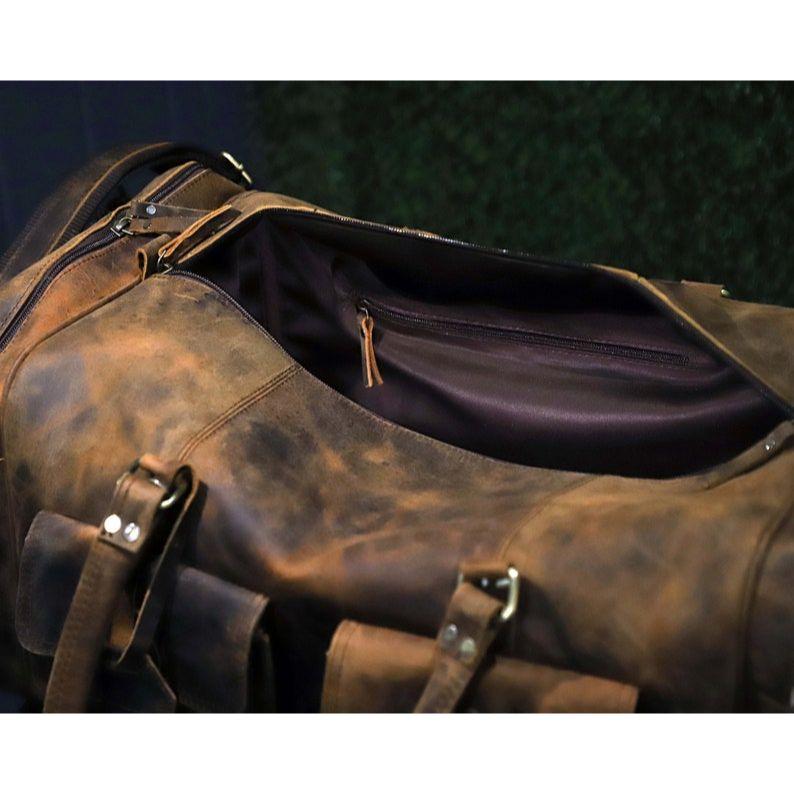 Мужская спортивная сумка, кожаная дорожная спортивная сумка, сумка для отдыха на ночь, спортивная сумка, рождественский подарок