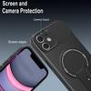 For iPhone 11 Case with Kickstand Carbon Fiber Texture PC+TPU Phone Cover