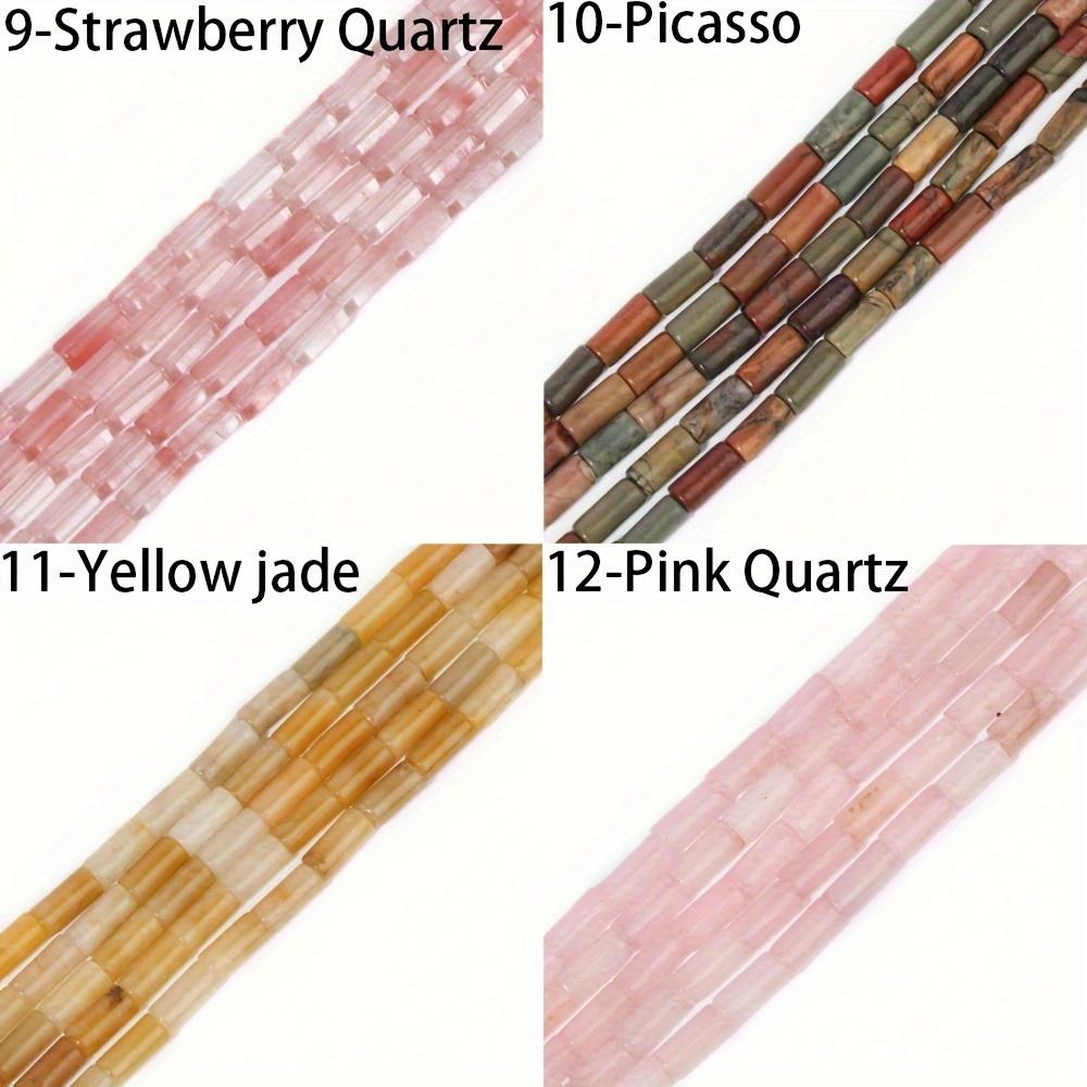 9x4mm Knot Bamboo 1strandbag Cylindrical Round Tube Opal Jade Loose Stone Beads For Making Necklaces And Bracelets Handmade Diy Craft