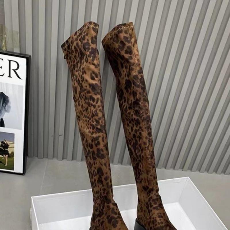 Модные сапоги для женщин, износостойкие, модные, зимние, новые, нескользящие, 2024, высококачественные, с молнией сзади, женские, выше колена, сапоги Botines Mujer