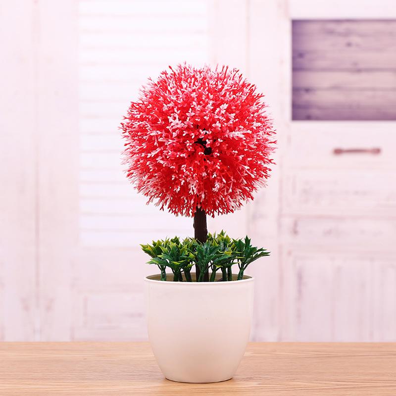 Искусственные растения в горшках Бонсай Зеленые Маленькие Деревья Растения Искусственные Цветы в Горшках Украшения для Дома Сада Декора Вечеринки Отеля
