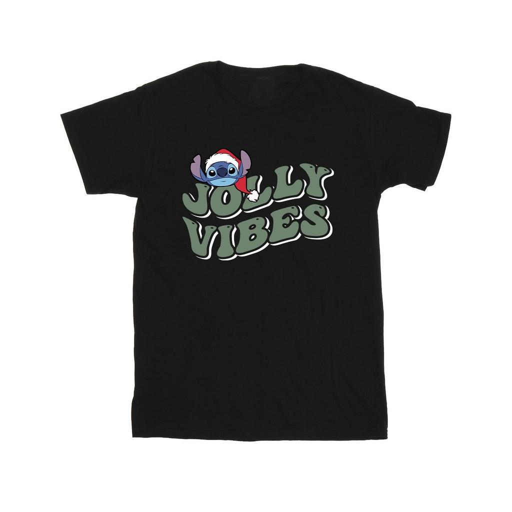 Disney Mens Lilo & Stitch Jolly Chilling Vibes T-Shirt