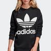 adidas Оригиналы Серия American Vintage Большой Логотип с Буквой Флис Круглый Вырез Пуловер Повседневная Толстовка Женская Черный DH3129