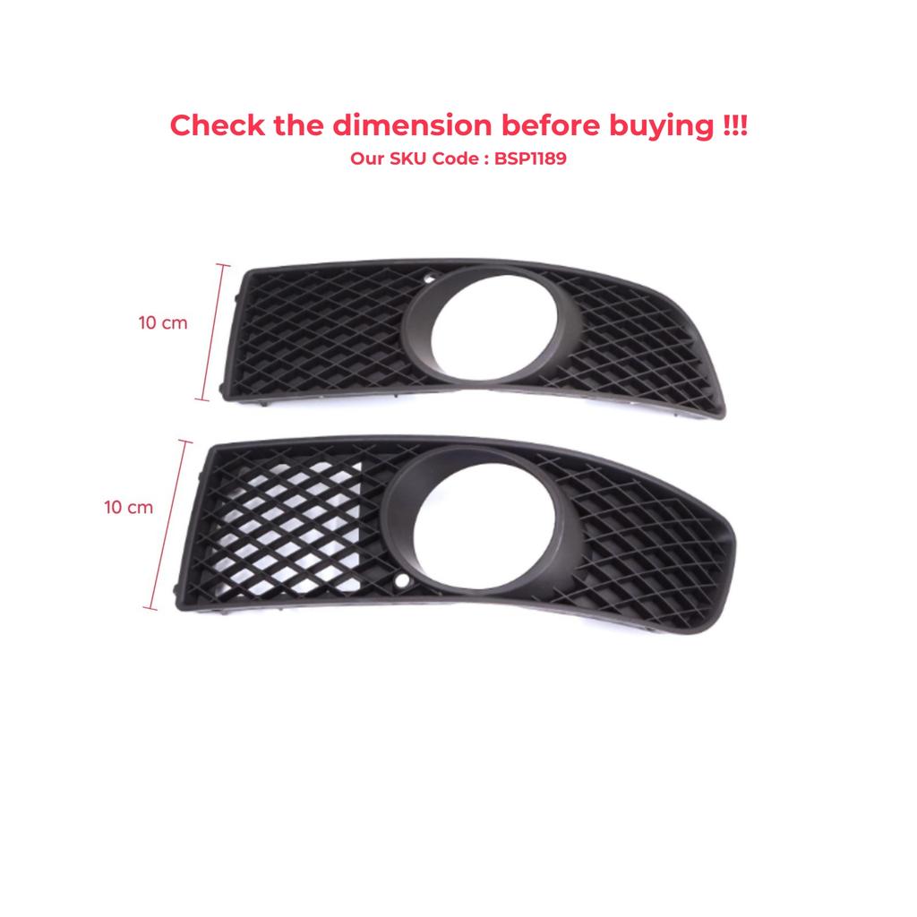 BSP1189 Front Bumper Fog Light Frame Housing Left Right for VW Polo MK3 6N2 1999-2001 Facelift 6N0853665C 6N0853666C