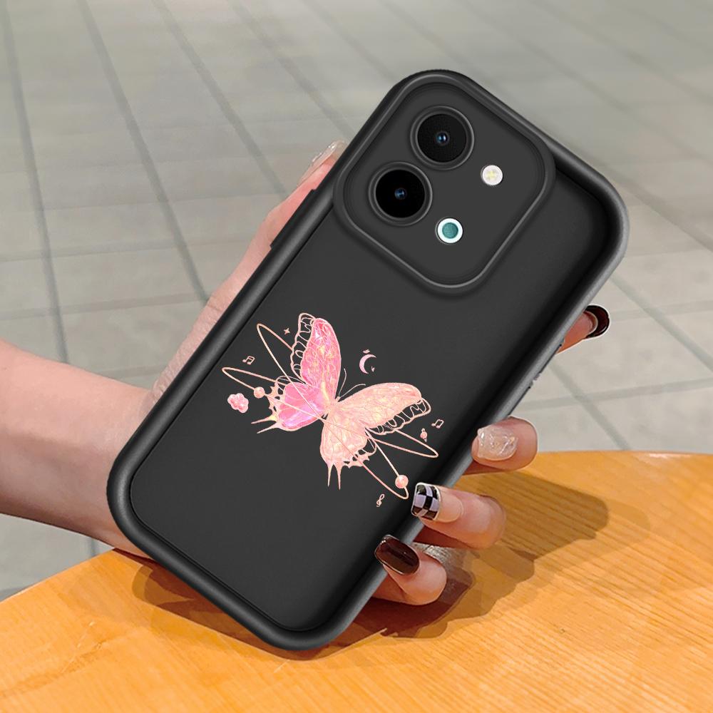 Для Huawei P50 Pro P40 Lite Honor 8X 9X X9 Tecno Spark Go Infinix Smart 8 Vivo V29 V30 Y02 Y16 мягкий чехол для телефона с рисунком бабочки на задней крышке