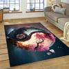 Yin and Yang 3D Naturalize Chinese Tai Chi Carpet Rug for Home Living Room Bedroom Sofa Doormat Decor,Kids Area Rug Non-slip Mat