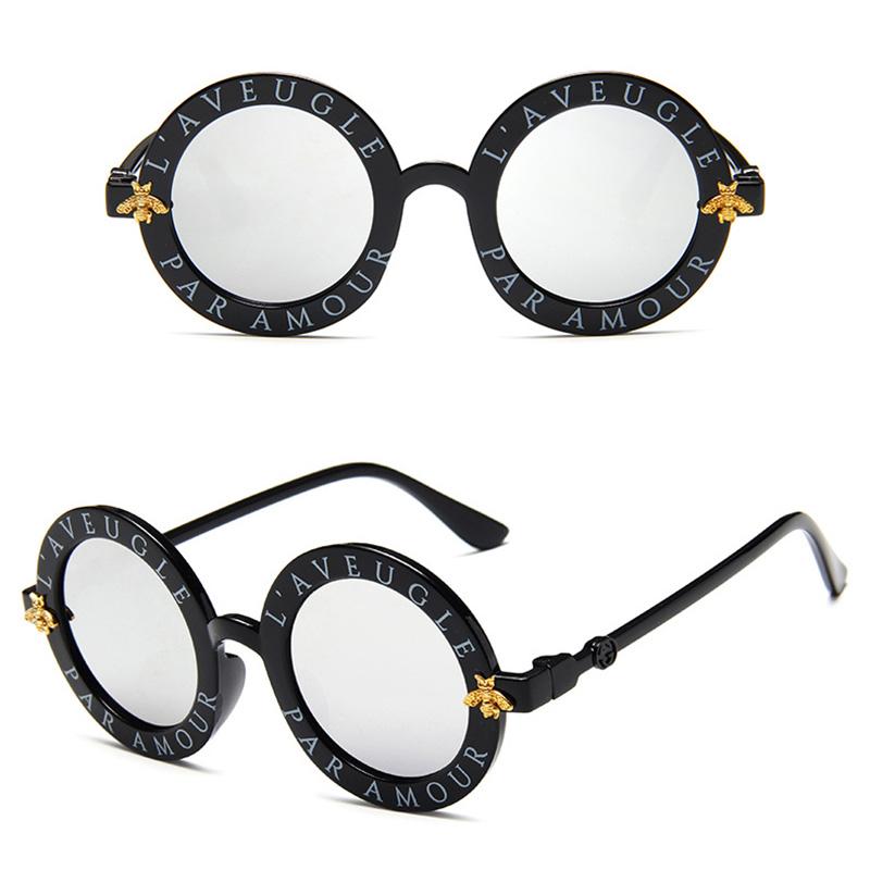 Винтажные популярные детские высококачественные детские горячая распродажа круглые солнцезащитные очки в стиле стимпанк очки Bee Oculos для мальчиков роскошные солнцезащитные очки для девочек уникальные