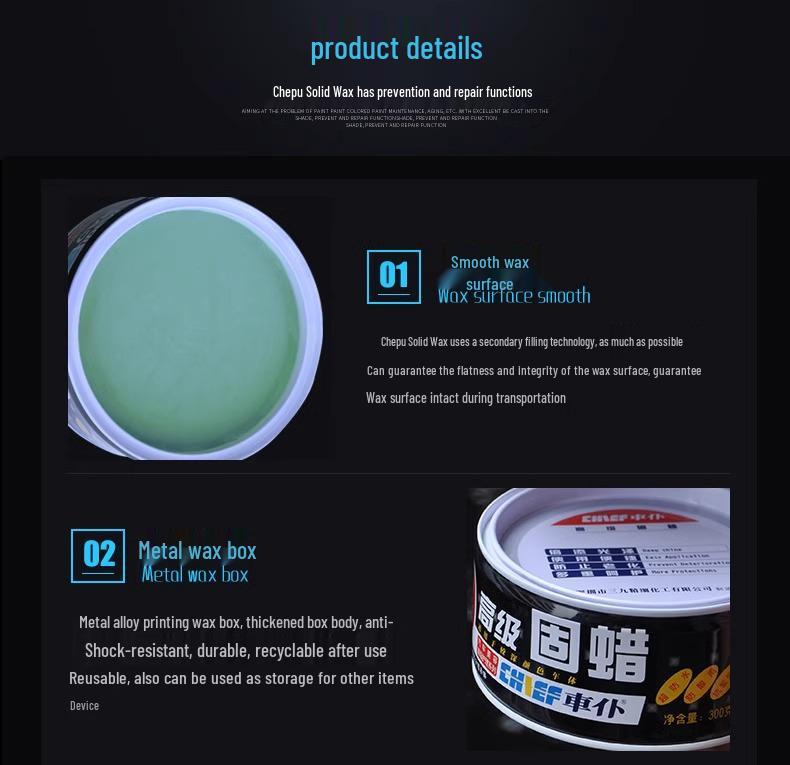 Carplan Advanced Solid Wax: Black & White Car Polish for Maintenance and Shine