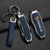 fscr7 Zinc alloy Leather Car Remote Key Case Cover Bag Protector For Porsche Panamera Spyder Carrera Macan Boxster 911 970 981 Cayman