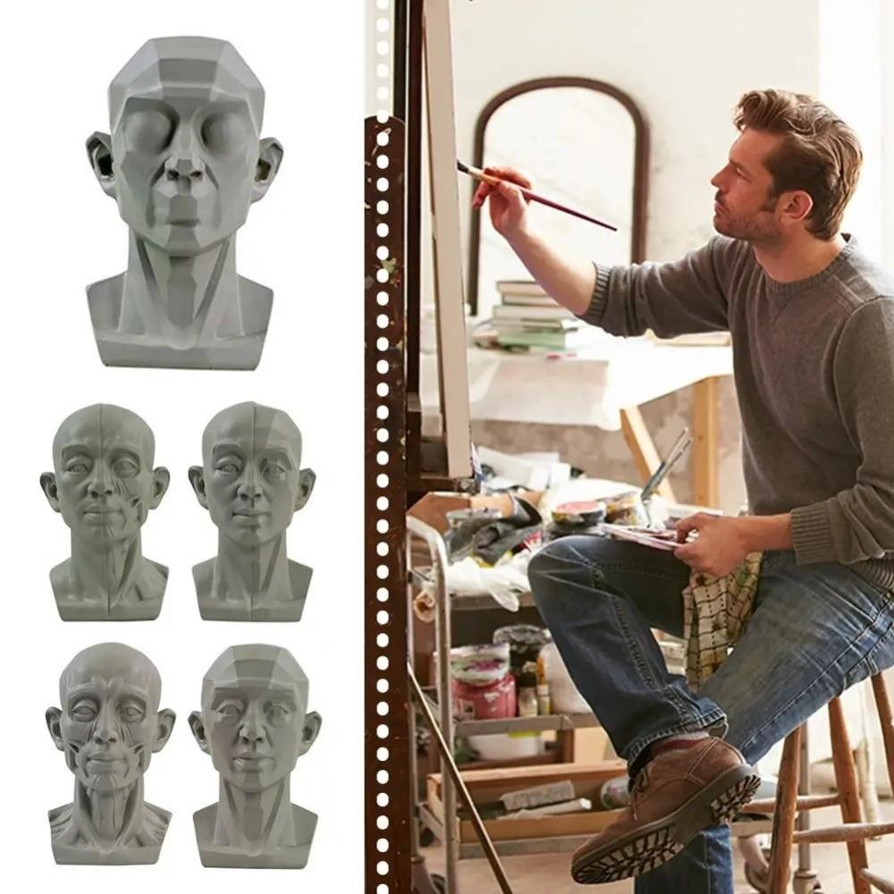 Натюрморт Орнамент Плоская Модель Головы Смола Эскиз Живопись Скульптура для Начинающих Художников