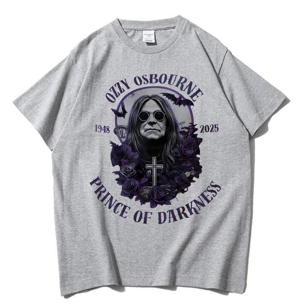 Ozzy Osbourne Rip 2026 T Shirt Tees Unisex Unisex Ozzy Osbourne Rock Legend Memorial Gift Tee Short Sleeve Cotton Clothes Tops