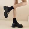 Leather Loafers Women's 2025 Spring New Black Platform British Style Retro Mary Jane Small Leather Shoes Single Shoe Trend