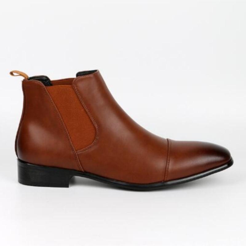 Plus-size Men's Shoes Vintage Chelsea Men's Boots Autumn Spring Men Ankle Boots D607