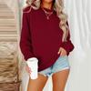 Women Autumn Winter Tops Women's Long Sleeve Sweatshirt Casual Crewneck Loose Fit Pollover Fleece Tops