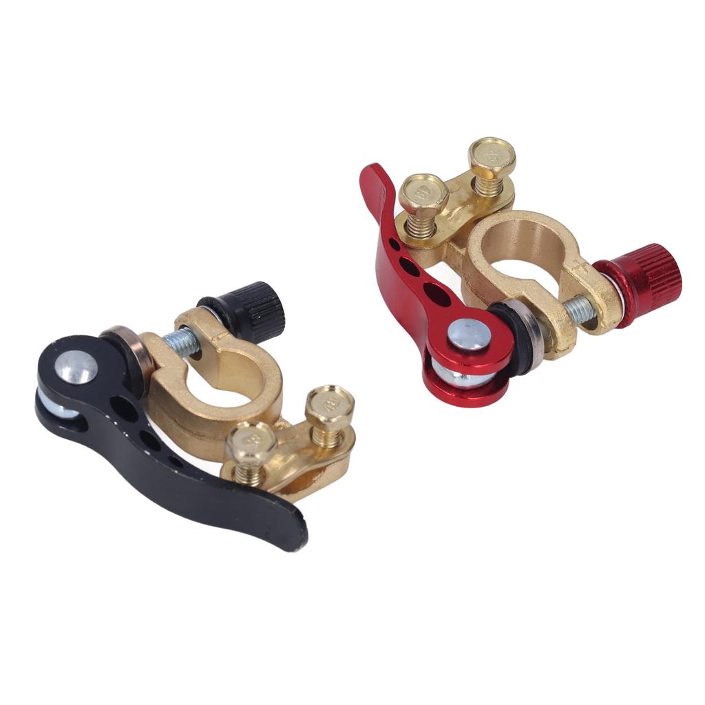 2шт. Разъем клеммы автомобильного аккумулятора, быстроразъемный и освобождающий положительные и отрицательные зажимы