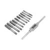 11Pcs Tap Wrench Set Machine Hand Screw Thread Plug with Adjustable Reamer M6~M12 Hardware Tool