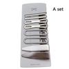 8Pcs/Set Metal Girls Hairpins Vintage Silver Bangs Barrettes Y2K Hair Clip Set  Women Girls