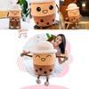 Delightful Bubble Tea Boba Cup Soft Milk Tea Pillow Plush Toy For Kids And Adults