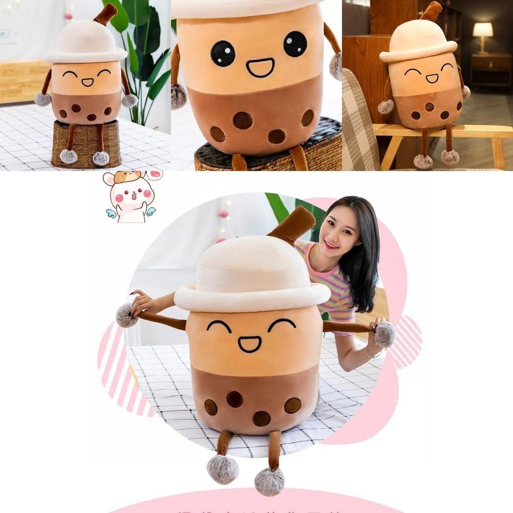 Delightful Bubble Tea Boba Cup Soft Milk Tea Pillow Plush Toy For Kids And Adults