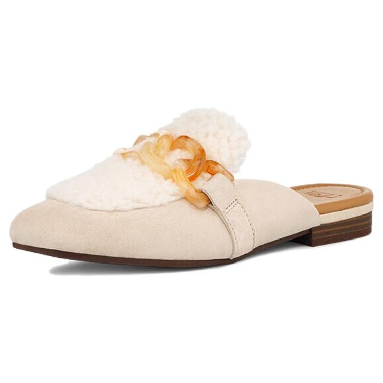 UGG Janaya Sheepskin Casual Comfortable Fashion Sandals Women Sandals Almond-White 1136891-AMSD