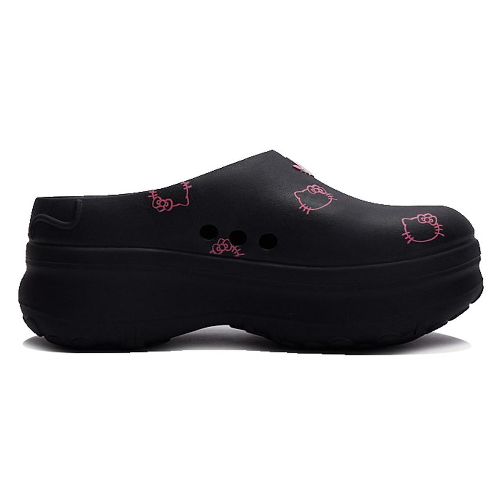 Adidas Originals AdiFOM Stan Smith Mule Rubber Sole Abrasion Resistant Closed Toe Slippers Women's Black Pink IE4626(Team15-)