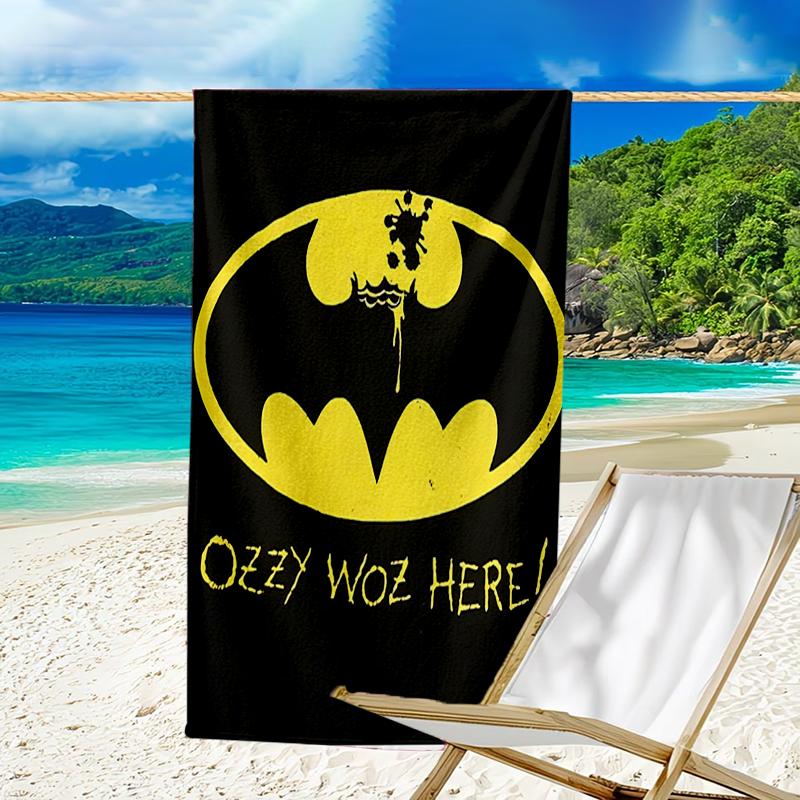 proof beach towel with a Ozzy Madman pattern - soft,absorbent,quick-drying,machine washable - perfect for swimming,camping,bathing