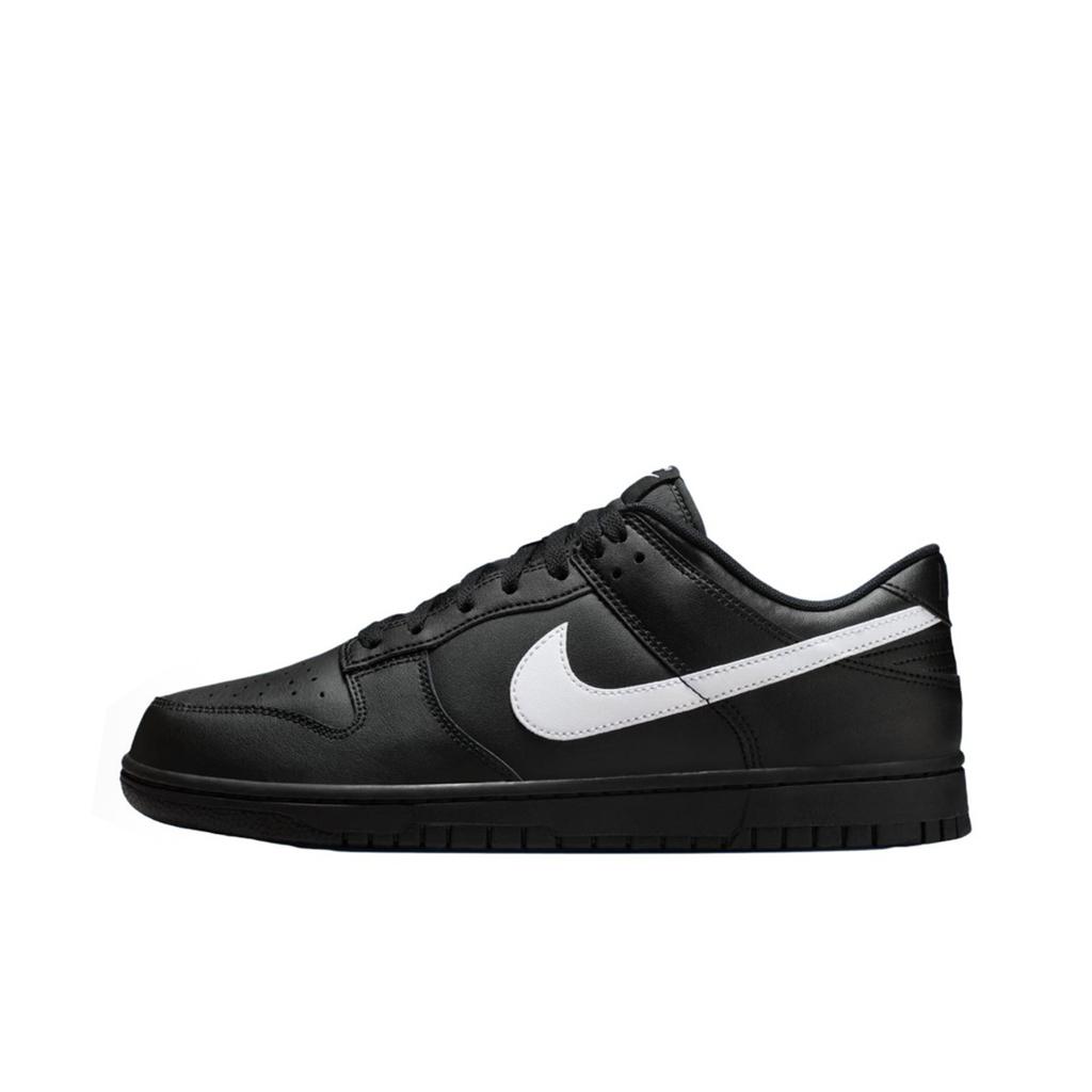 Nike Dunk Ash Lantern Leather Low top Skateboard Shoes Men's Black White IO7606-010(Team471-)