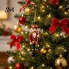 Vintage Soldier Figurine Christmas Nutcracker Ornament, Wooden Hanging Decoration, 2D Flat Xmas Reusable Tree Pendants Pendant for Tree, Holiday Party