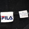 Fila 90-е Сделано в Канаде Старые Толстовки с длинным рукавом XL черный Мужские Б/У