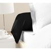 Set of 2 Bolster Cases 100% Cotton 85x185 Cm Black