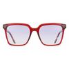 Full Rim Square Transparent Red Smartbuy Collection Marigold 94755s C2 Fashion Unisex Sunglasses