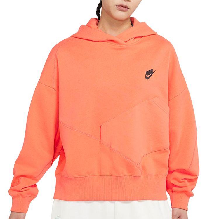Nike Sweatshirts Women's Orange Hooded Moderate DQ5534-842