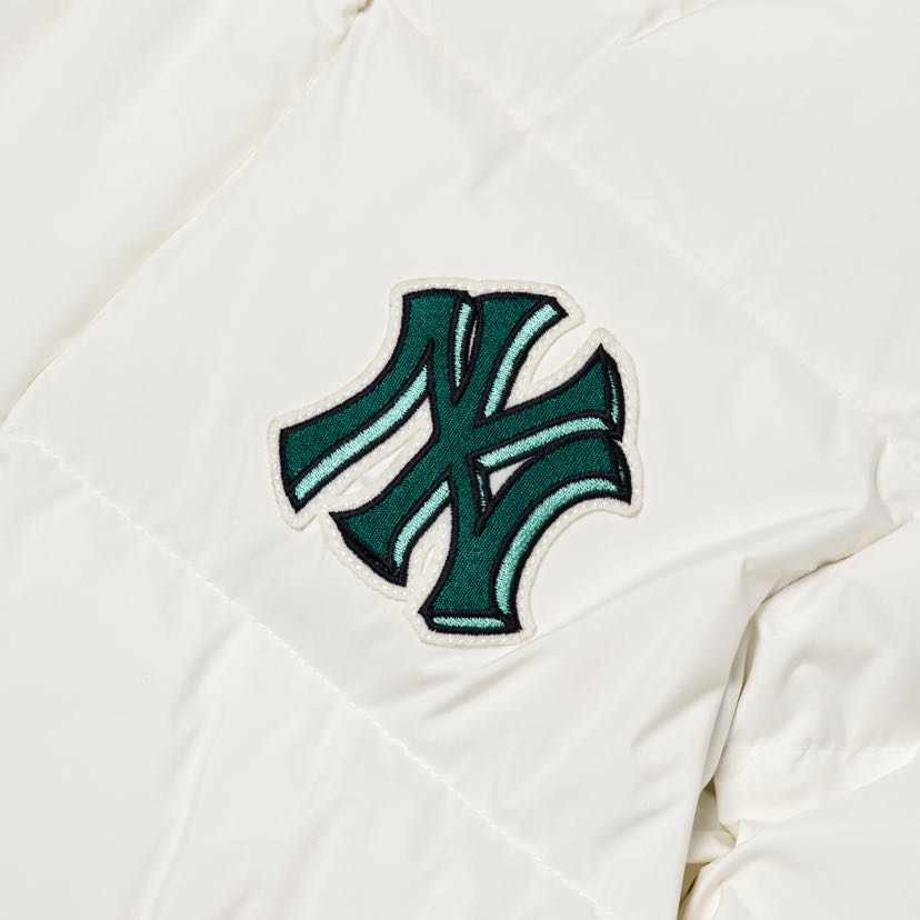 New MLB Down Jacket Cropped Unisex White 3ADJB0626-50IVS
