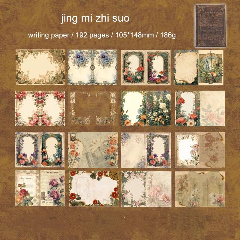 JIANWU Серия «Ода Далеким Местам» Винтажный Цветочный Бордюр Пейзажный Коллаж Материал Бумага Креативный DIY Junk Journal Канцелярские Товары